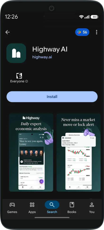 The Highway AI listing on Google Play
